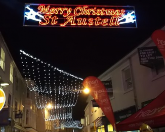 St Austell CHRISTMAS LIGHTS SWITCH ON - 20th November 2014 