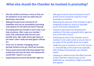 The St Austell Bay Chamber Survey - June 2015